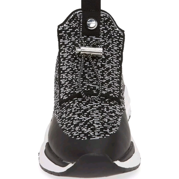 💕CALVIN KLEIN WOMEN'S HUE CRYSTAL STRETCH KNIT/NYLON BLACK FASHION SNEAKERS💕10 - Picture 7 of 17